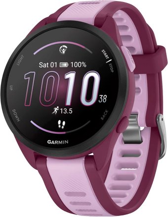 Умные часы Garmin Forerunner 165 Music (ягода/сирень)