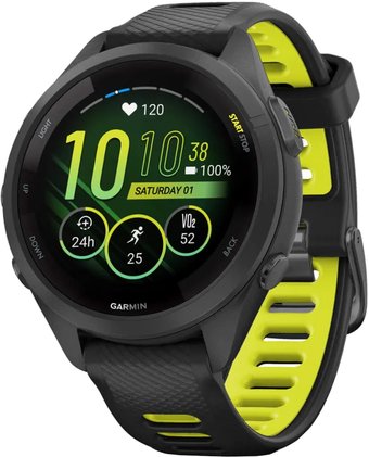 Умные часы Garmin Forerunner 265S (черный/желтый)