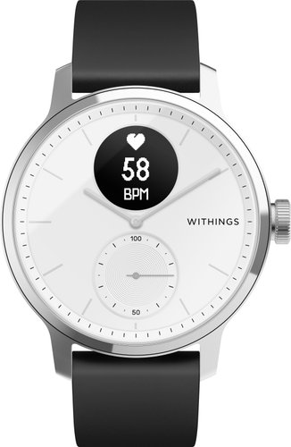 Гибридные умные часы Withings Scanwatch 42мм (белый)