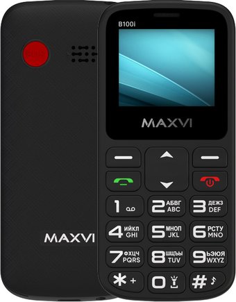 Телефон Maxvi B100i (черный)