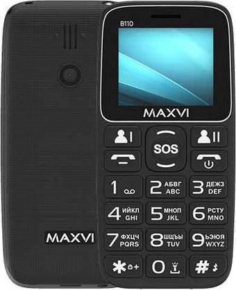 Телефон Maxvi B110 (черный)