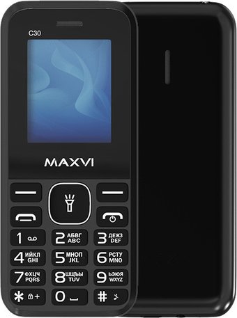 Телефон Maxvi C30 (черный)