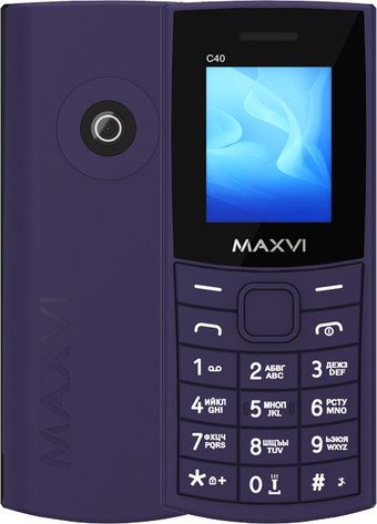 Телефон Maxvi C40 (фиолетовый)