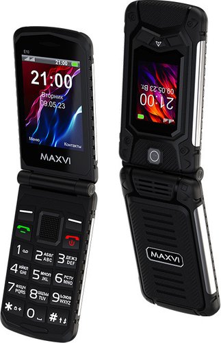 Телефон Maxvi E10 (черный)