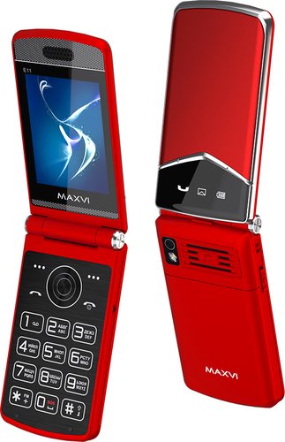 Телефон Maxvi E11 (красный)