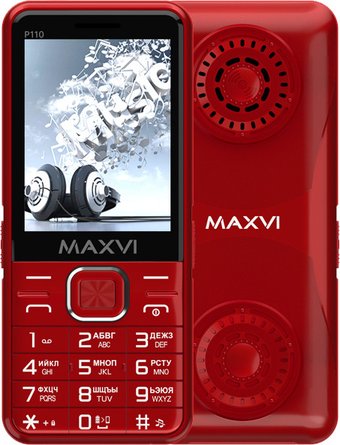 Телефон Maxvi P110 (красный)