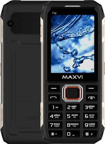 Телефон Maxvi T12 (черный)