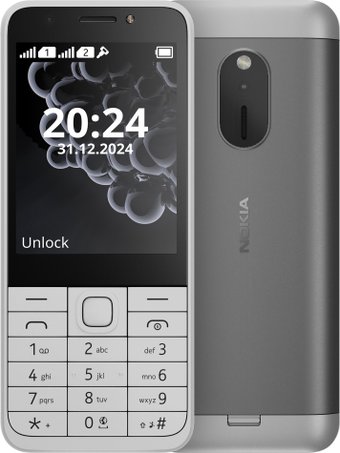 Телефон Nokia 230 (2024) Dual SIM TA-1609 (белый)