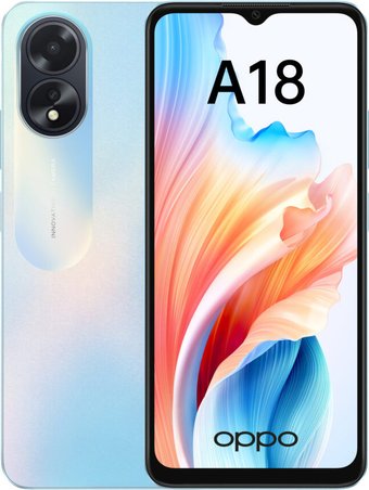 Телефон Oppo A18 CPH2591 4GB/128GB международная версия (голубой)