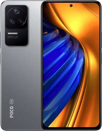 Телефон POCO F4 8GB/256GB международная версия (серебристый)