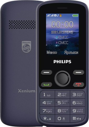 Телефон Philips Xenium E111 (синий)