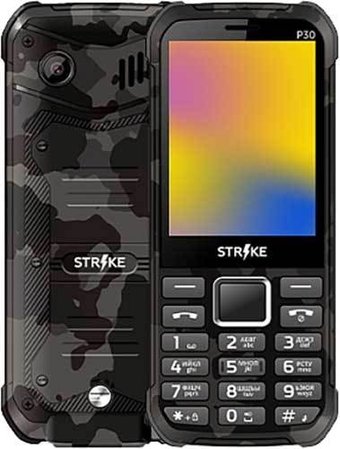 Телефон Strike P30 (серый камуфляж)