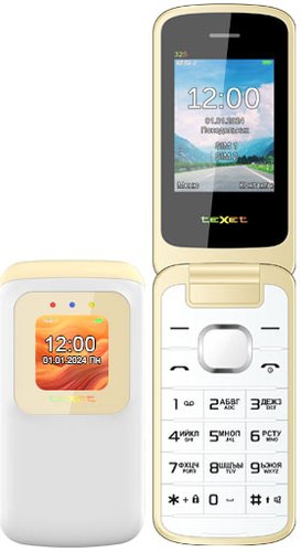 Телефон TeXet TM-325 (молочный белый)