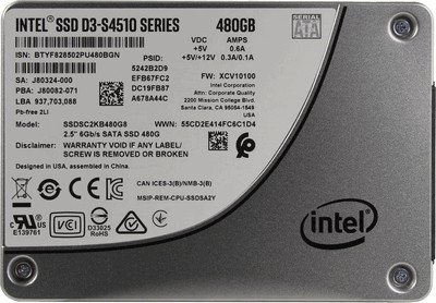 SSD Intel D3 S4510 (SSDSC2KB480G801) 480Gb