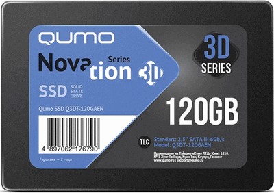 SSD Qumo Novation 3D TLC (Q3DT-120GAEN) 120Gb