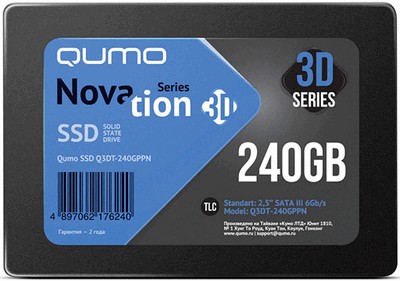 SSD Qumo Novation 3D TLC (Q3DT-240GAEN) 240Gb