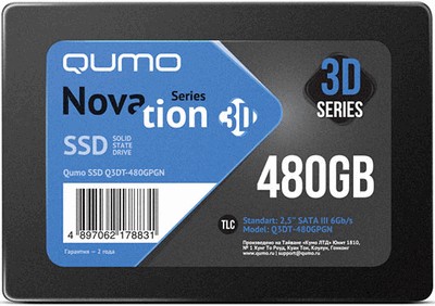 SSD Qumo Novation 3D TLC (Q3DT-480GAEN) 480Gb