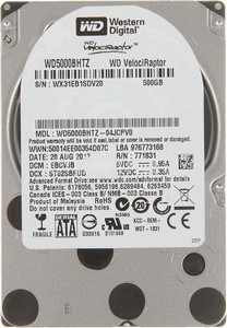 Western Digital VelociRaptor (WD5000BHTZ) 500 Gb