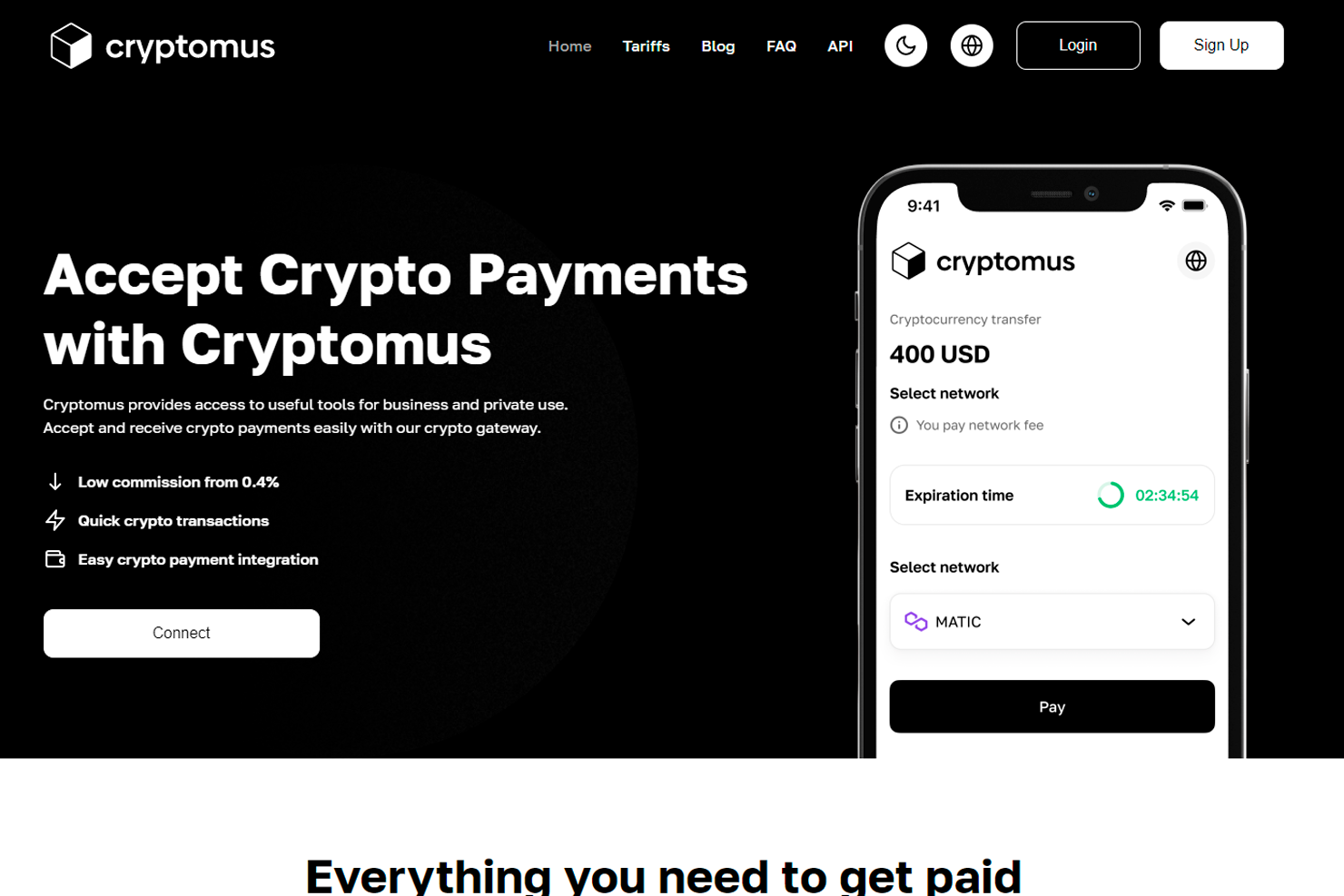 Cryptomus.com — модуль эквайринга криптовалют (ETH, BTC, USDT и любые другие)