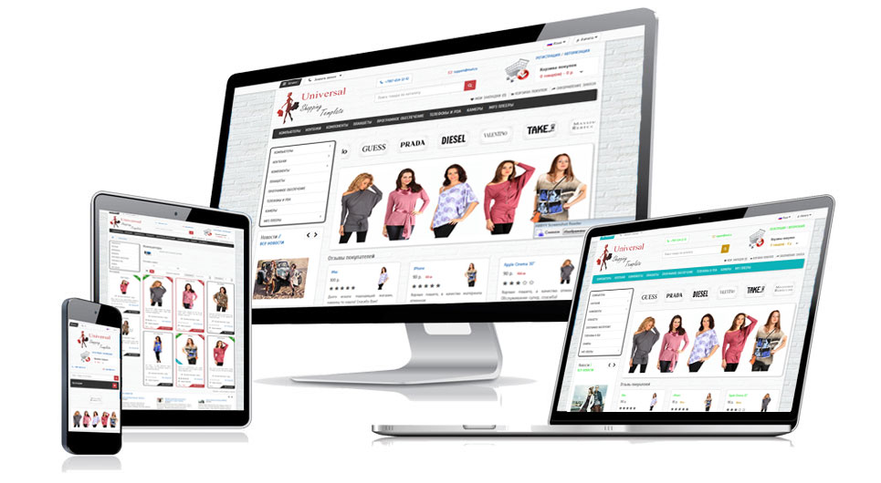 Universal MultiColor template v3 Quick Start - Многомодульный для Ocstore/Opencart v3.x мультицветный адаптивный шаблон