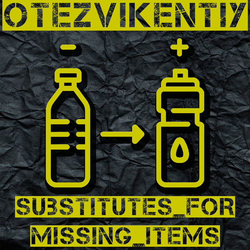 Заменители товара на случай его отсутствия