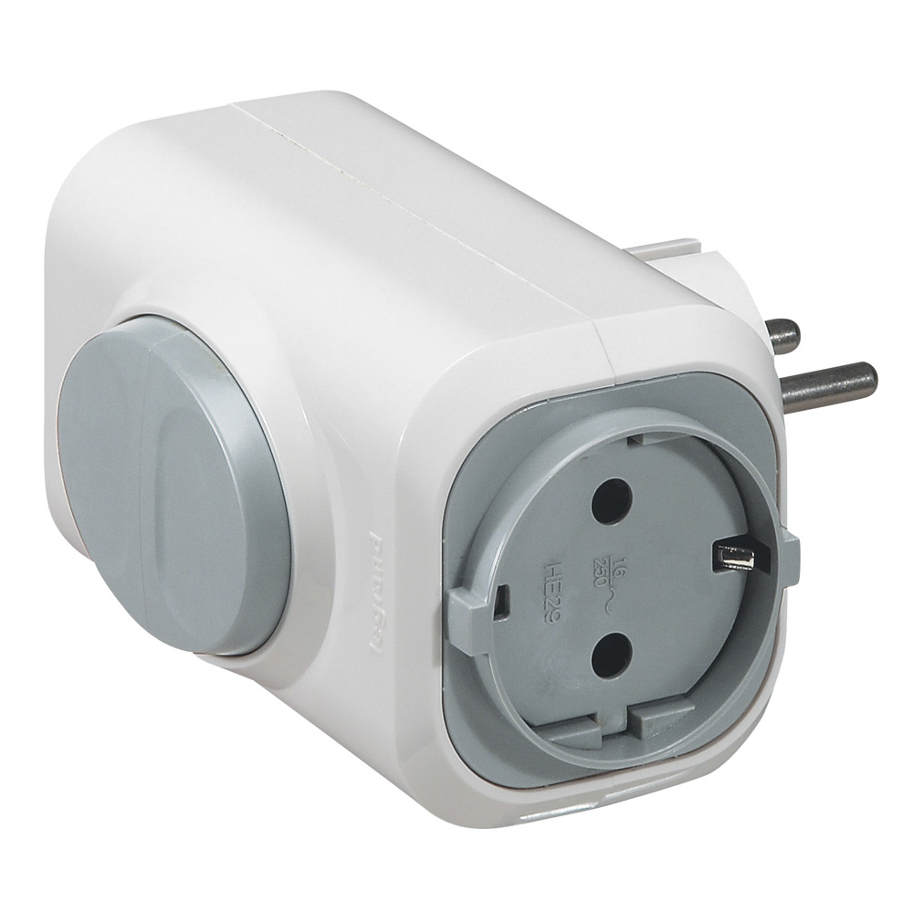 Розетка 4X2P+T с кнопкой выталкивания