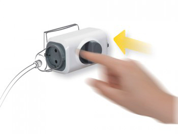 Розетка 4X2P+T с кнопкой выталкивания