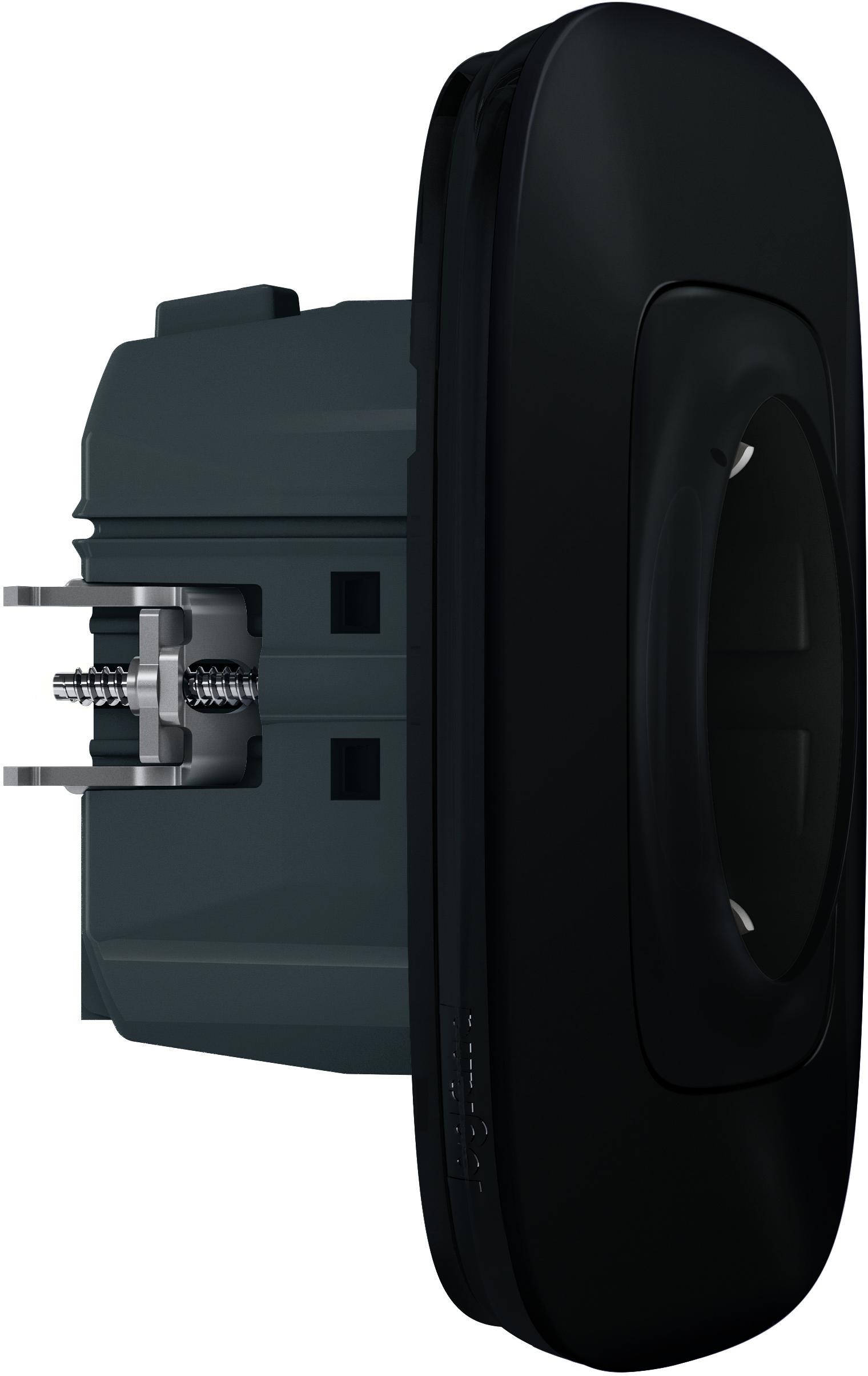 Управляемая электророзетка Legrand Valena Allure (антрацит)