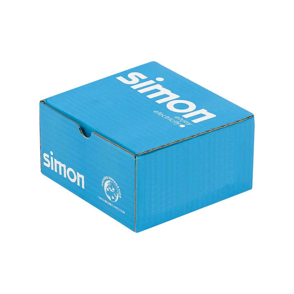 Влагостойкая основа Simon Connect IP66 под 1 модуль K45, с клавишей (нержавеющая сталь)