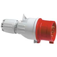 Прямая вилка IP44 3P+N+Т 380В 16А