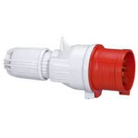 Прямая вилка IP44 3P+N+Т 380В 16А