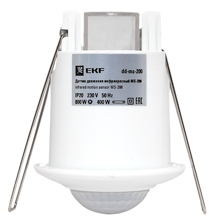 EKF PROxima ИК датчик движения встраиваемый 800Вт 360гр. до 6м IP20 dd-ms-200