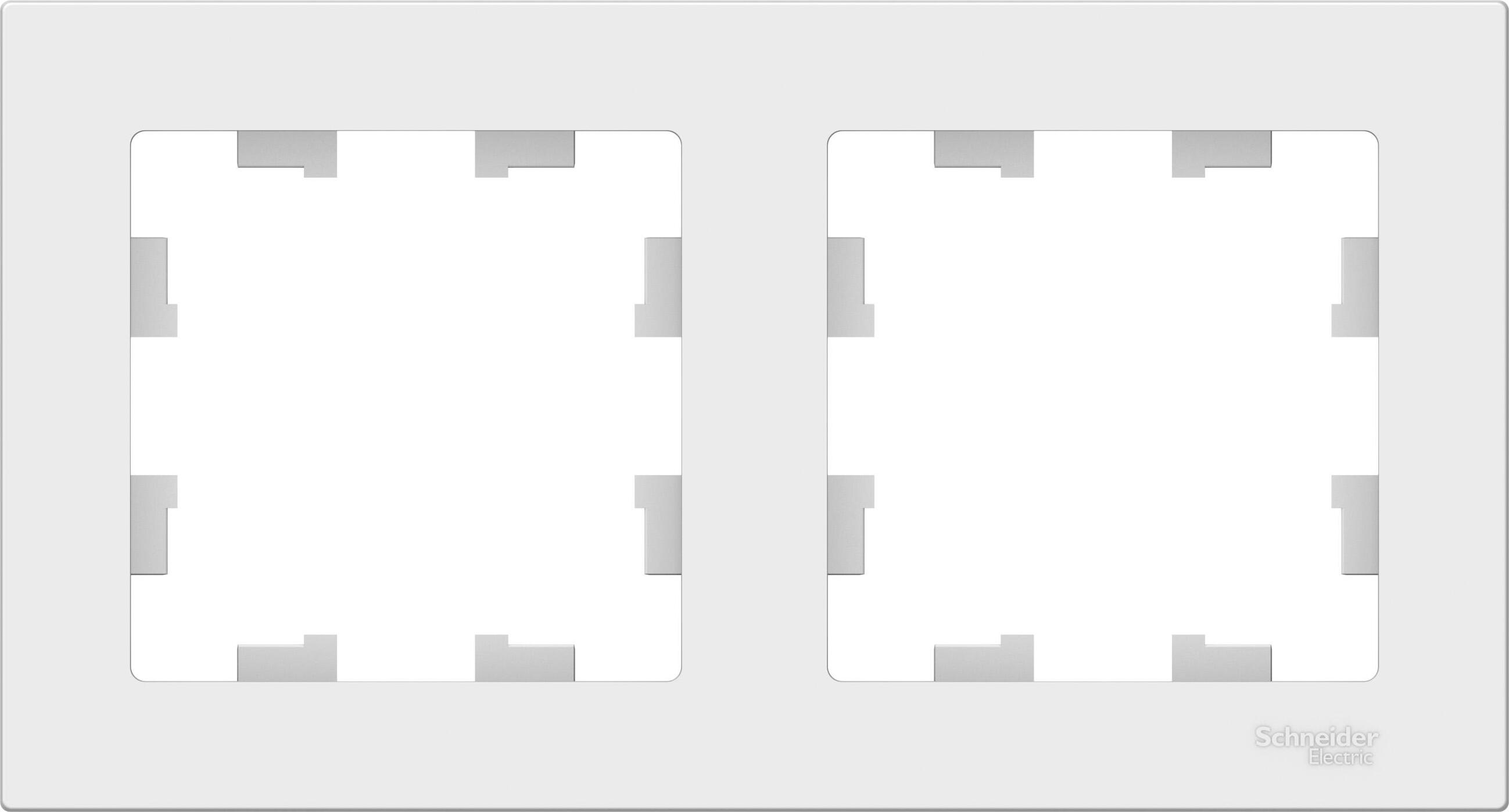 Рамка Systeme AtlasDesign, 2 поста, белая