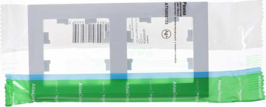 Рамка Systeme AtlasDesign, 2 поста, белая