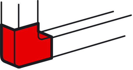 Плоский угол 100х50 METRA