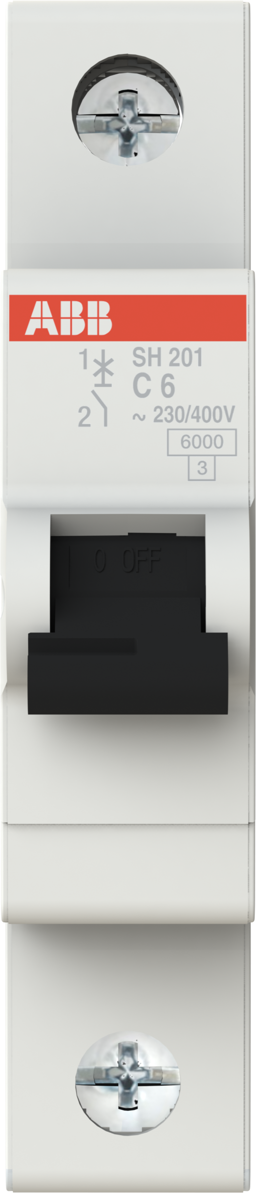 Автоматический выключатель ABB SH201 - 1P - 6A - C - 6kA - 1M - 400В