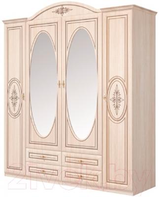 Шкаф Мебель-Неман Василиса СП-001-04 (дуб беленый/патина)