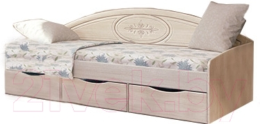 Кровать-тахта Мебель-Неман Василиса СП-001-12 (дуб беленый/патина)