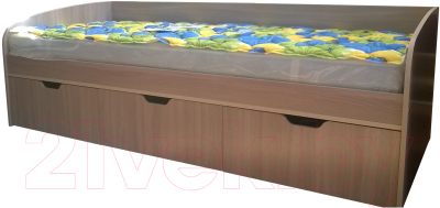 Кровать-тахта Компас-мебель КС-013-04Д1 (ясень шимо светлый)