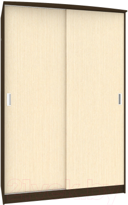 Шкаф Кортекс-мебель Лагуна ШК02-00 (венге/венге светлый)