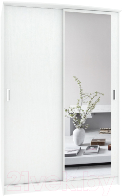 Шкаф Кортекс-мебель Лагуна ШК02-01 (белый)