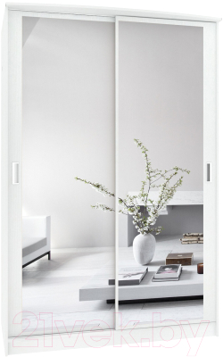 Шкаф Кортекс-мебель Лагуна ШК02-02 (белый)