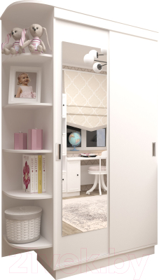 Шкаф Eligard Лагуна / ШЛ-02.Л.1 (белый)