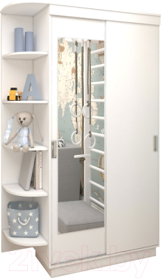 Шкаф Eligard Лагуна / ШЛМ-02.Л.1 (белый)