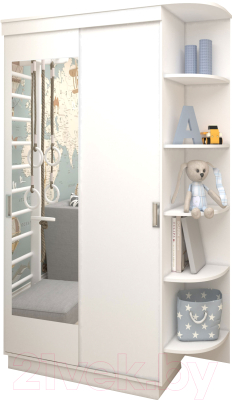 Шкаф Eligard Лагуна / ШЛМ-02.П.1 (белый)