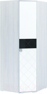 Шкаф Стендмебель Сальма ШУ-021 (белый глянец/ясень анкор)