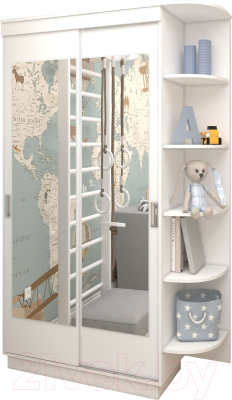 Шкаф Eligard Лагуна / ШЛМ-02.П.2 (белый)