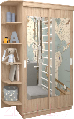 Шкаф Eligard Лагуна / ШЛМ-02.Л.2 (дуб сонома)