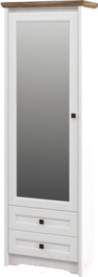 Шкаф Мебель-Неман Тиволи МН-035-09 (белый структурный/дуб стирлинг)