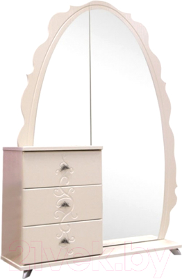 Шкаф Мебель-КМК Жемчужина 0380.12 (венге светлый/ясень жемчужный)